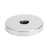 Large Shower Arm Flange 304 Stainless Steel Shower Arm Escutcheon Plate for G1/2in Pipe Replacement Home Electroplated - Side View