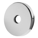 Large Shower Arm Flange 304 Stainless Steel Shower Arm Escutcheon Plate for G1/2in Pipe Replacement Home Electroplated - Rear View