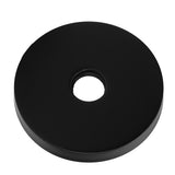Large Shower Arm Flange 304 Stainless Steel Shower Arm Escutcheon Plate for G1/2in Pipe Replacement Home Black - Top-Down View