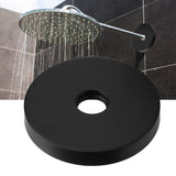 Large Shower Arm Flange 304 Stainless Steel Shower Arm Escutcheon Plate for G1/2in Pipe Replacement Home Black - Extra Image