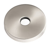 Large Shower Arm Flange 304 Stainless Steel Shower Arm Escutcheon Plate for G1/2in Pipe Replacement Home Brushed - Side View