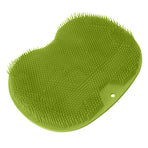 Bathroom Foot Massage Cushion TPE Foot Rub Pad Wall Mountable Foot Massager Mats with Suction Cup Green