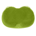 Bathroom Foot Massage Cushion TPE Foot Rub Pad Wall Mountable Foot Massager Mats with Suction Cup Green