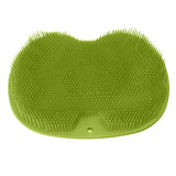 Bathroom Foot Massage Cushion TPE Foot Rub Pad Wall Mountable Foot Massager Mats with Suction Cup Green - Side View