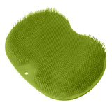 Bathroom Foot Massage Cushion TPE Foot Rub Pad Wall Mountable Foot Massager Mats with Suction Cup Green - Top-Down View