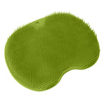 Bathroom Foot Massage Cushion TPE Foot Rub Pad Wall Mountable Foot Massager Mats with Suction Cup Green
