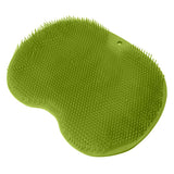 Bathroom Foot Massage Cushion TPE Foot Rub Pad Wall Mountable Foot Massager Mats with Suction Cup Green