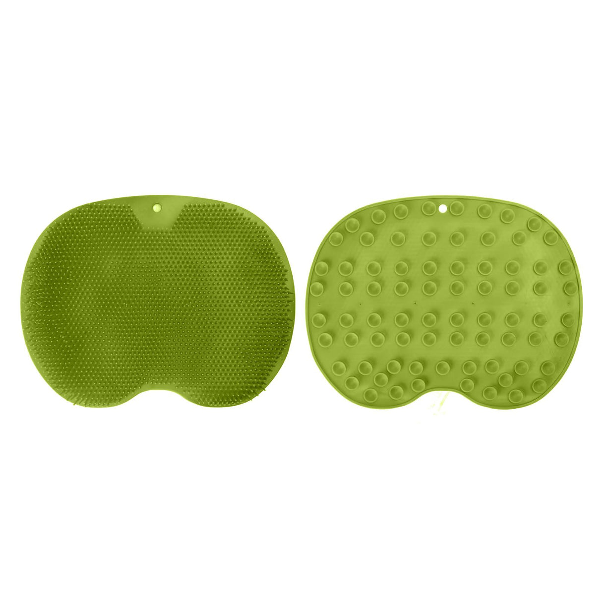 Bathroom Foot Massage Cushion TPE Foot Rub Pad Wall Mountable Foot Massager Mats with Suction Cup Green