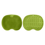 Bathroom Foot Massage Cushion TPE Foot Rub Pad Wall Mountable Foot Massager Mats with Suction Cup Green