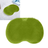 Bathroom Foot Massage Cushion TPE Foot Rub Pad Wall Mountable Foot Massager Mats with Suction Cup Green - Extra Image