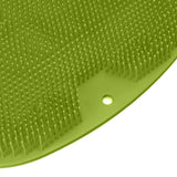 Bathroom Foot Massage Cushion TPE Foot Rub Pad Wall Mountable Foot Massager Mats with Suction Cup Green