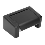 Toilet Roll Paper Holder Plastic Black Wall Mounted Self Adhesive No Punching Container for Bathroom Kitchen