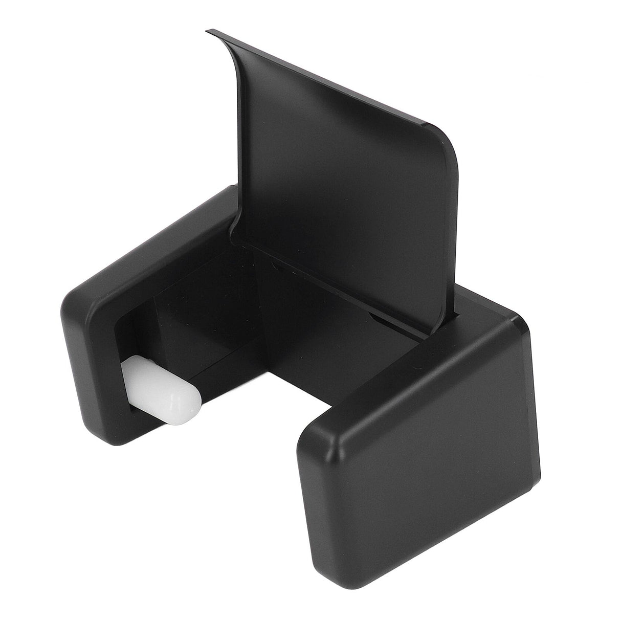 Toilet Roll Paper Holder Plastic Black Wall Mounted Self Adhesive No Punching Container for Bathroom Kitchen