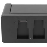 Toilet Roll Paper Holder Plastic Black Wall Mounted Self Adhesive No Punching Container for Bathroom Kitchen