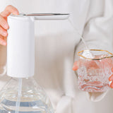 Water Dispenser ABS Electric USB Intelligent Quantitative Spray Lacquer Drink Pump for Outdoor Golden - Top-Down View