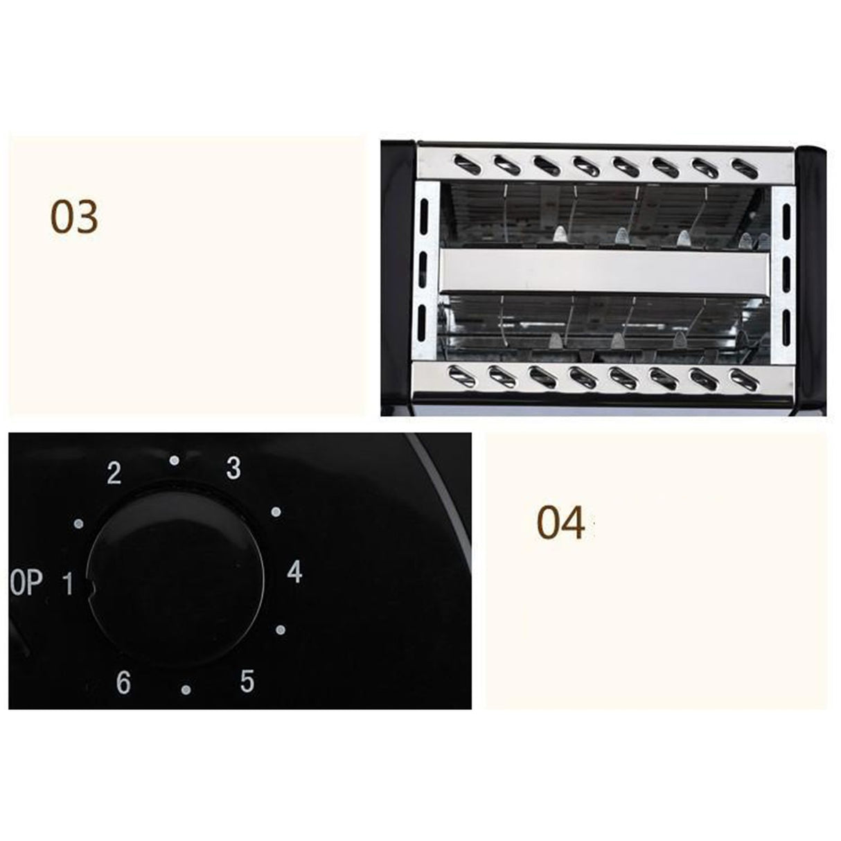 BH 002 Automatic Toaster Multifunctional 2 Slice Toaster Home Breakfast Machine AC 220V Black