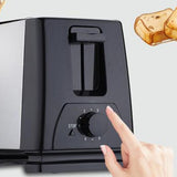BH 002 Automatic Toaster Multifunctional 2 Slice Toaster Home Breakfast Machine AC 220V Black - Extra Image