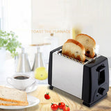 BH 002 Automatic Toaster Multifunctional 2 Slice Toaster Home Breakfast Machine AC 220V Black