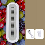 Ozone Purifier Fruit Vegetable Deodorization Ordor Removal Freshness Retain for Refrigerator Bathroom Shoe Cabinet White - Top-Down View