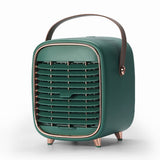 Air Conditioner Cooling Fan Silent USB Evaporative Cooler with Portable Carrying Strap for Home Office Car Green