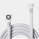 PVC Washing Machine Water Inlet Pipe with Steel Connector Extension Tube Washing Machine Hoses for Water Injection 4m/157.5in - Top-Down View
