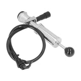 4in Thread Beer Keg Pump Stainless Steel Keg Party Pump with Tap for American D System Kegs - Rear View