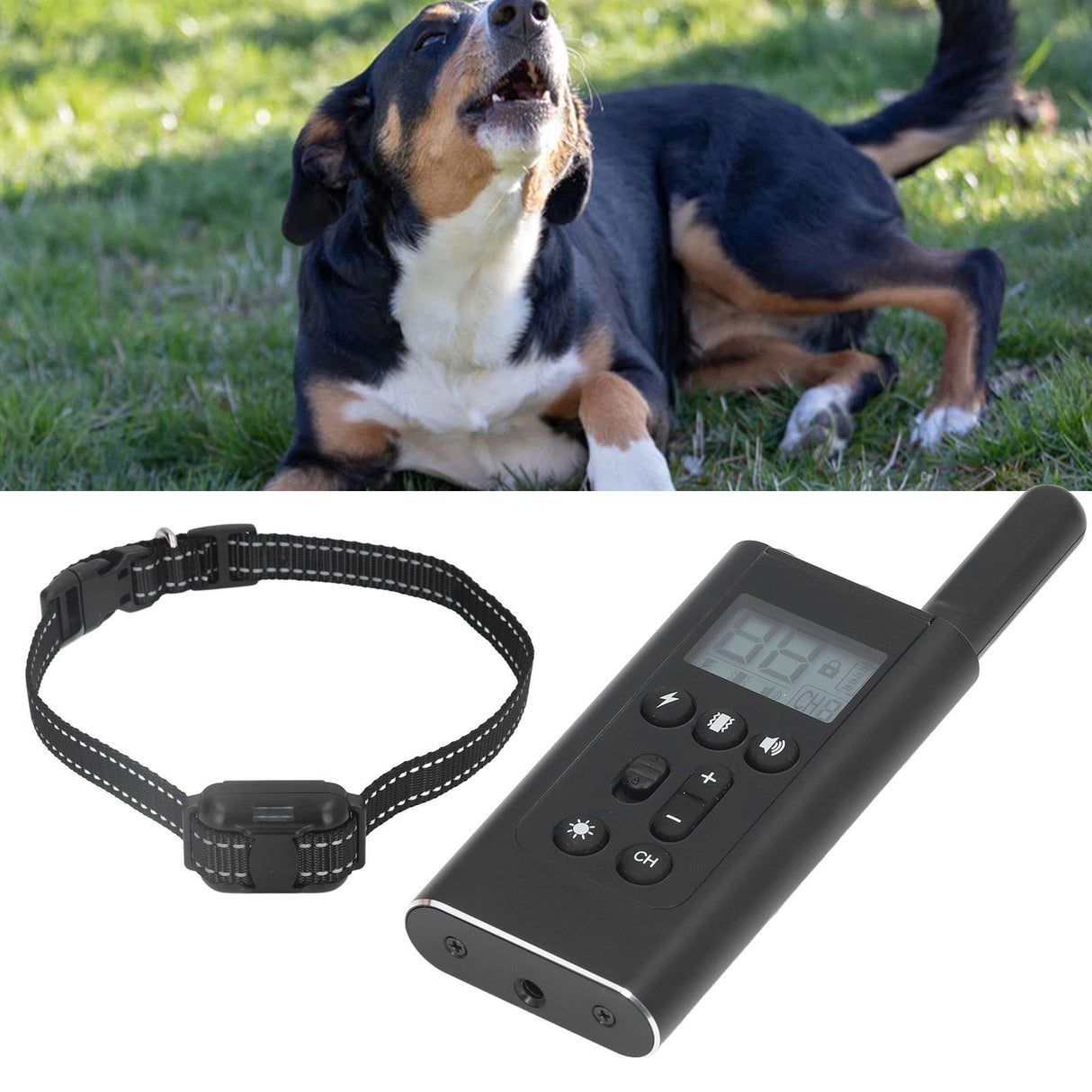 Dog Training Collar IP67 Waterproof 800 Meter Wireless Remote Control LED Locator Dog USB Charging Remote Bark Collar
