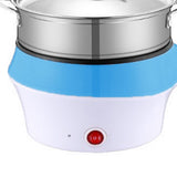 Electric Cooker Multifunctional Two Speed Portable Mini Electric Frying Pan Wok Rice Cooker for Student Dormitory (AU 220V) - Side View