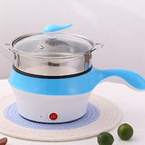Electric Cooker Multifunctional Two Speed Portable Mini Electric Frying Pan Wok Rice Cooker for Student Dormitory (AU 220V) - 45-Degree Angle