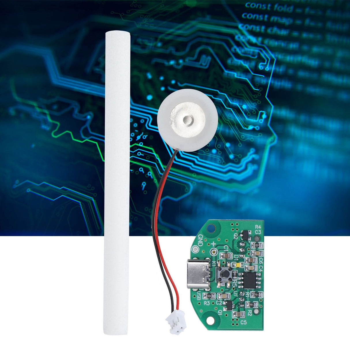 Atomization Plate Dual Spray Switch Control Atomization Module 740 Holes 5μm Microporous Atomizer for 5V USB Humidifier
