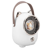 Air Conditioner Fan Multifunctional Portable 350ml Humidifying Spray Usb Rechargeable Air Cooler with LED Ambient Light