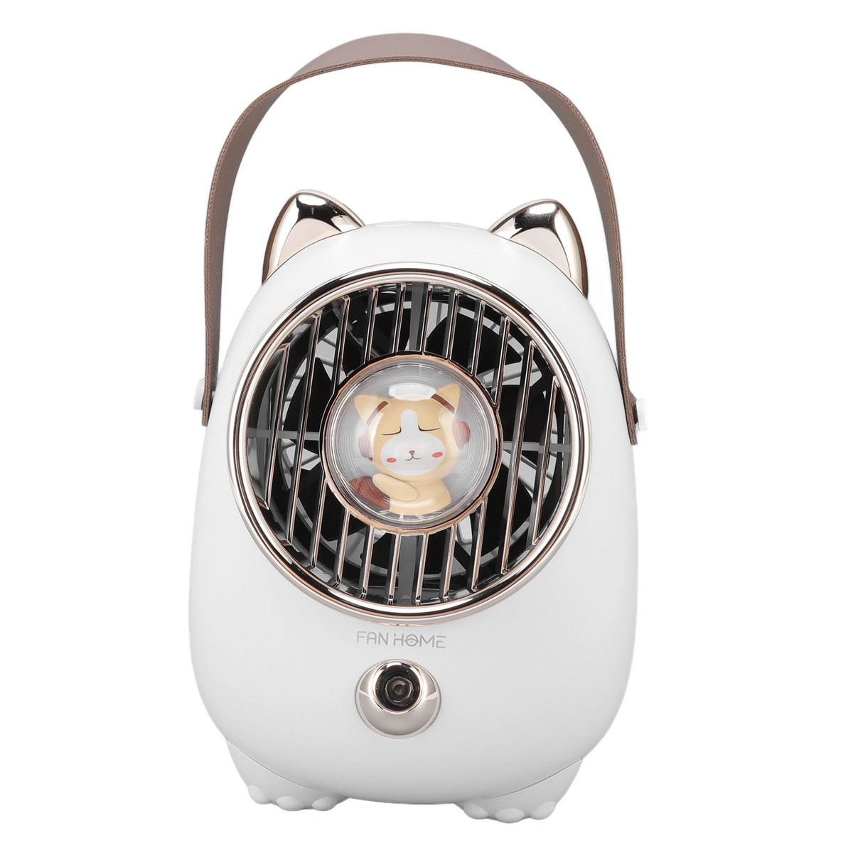 Air Conditioner Fan Multifunctional Portable 350ml Humidifying Spray Usb Rechargeable Air Cooler with LED Ambient Light