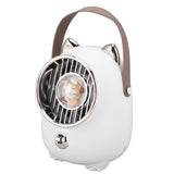 Air Conditioner Fan Multifunctional Portable 350ml Humidifying Spray Usb Rechargeable Air Cooler with LED Ambient Light