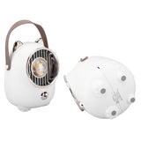 Air Conditioner Fan Multifunctional Portable 350ml Humidifying Spray Usb Rechargeable Air Cooler with LED Ambient Light