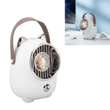 Air Conditioner Fan Multifunctional Portable 350ml Humidifying Spray Usb Rechargeable Air Cooler with LED Ambient Light