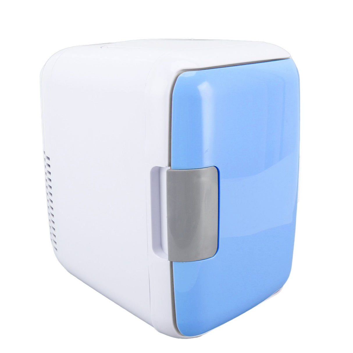 Car Fridge 4 Liters Durable ABS Cosmetic Storage Detachable Partition Portable Mini Fridge for Food Cosmetic Car Blue