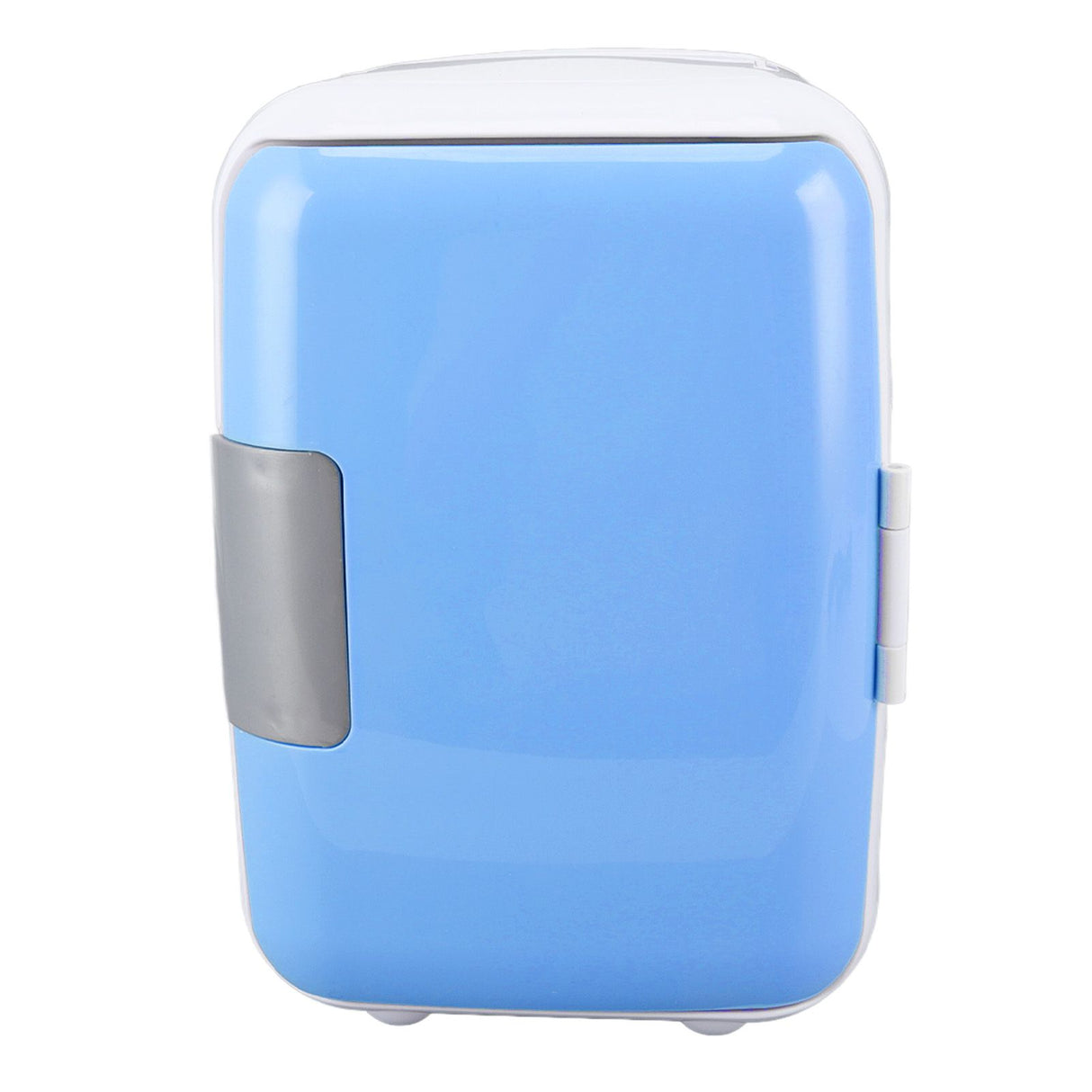 Car Fridge 4 Liters Durable ABS Cosmetic Storage Detachable Partition Portable Mini Fridge for Food Cosmetic Car Blue