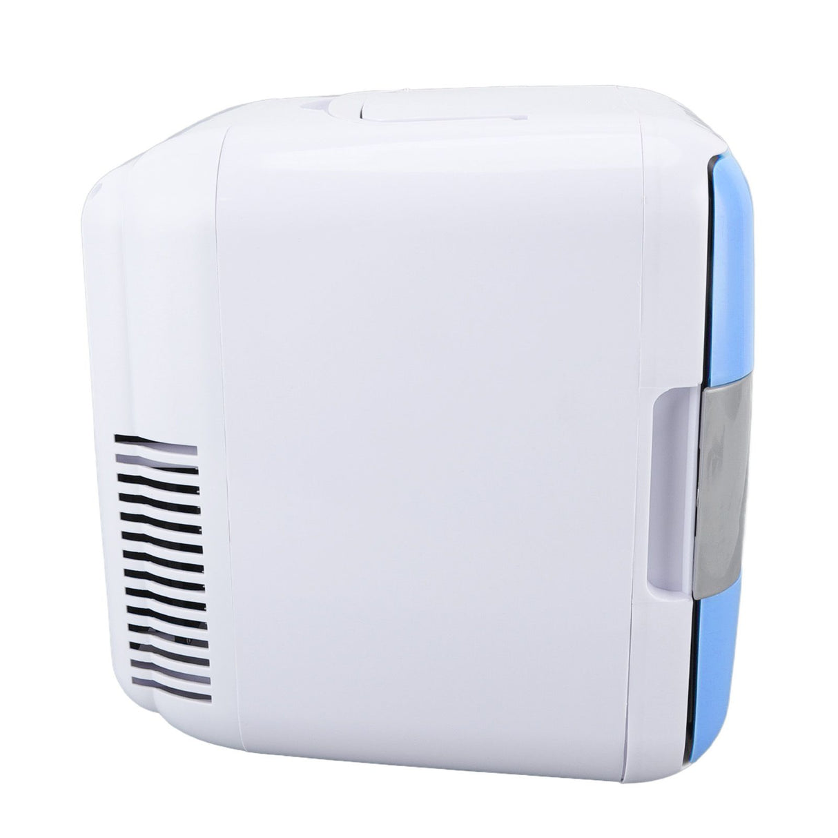 Car Fridge 4 Liters Durable ABS Cosmetic Storage Detachable Partition Portable Mini Fridge for Food Cosmetic Car Blue