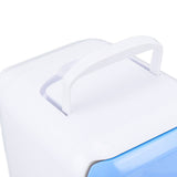 Car Fridge 4 Liters Durable ABS Cosmetic Storage Detachable Partition Portable Mini Fridge for Food Cosmetic Car Blue