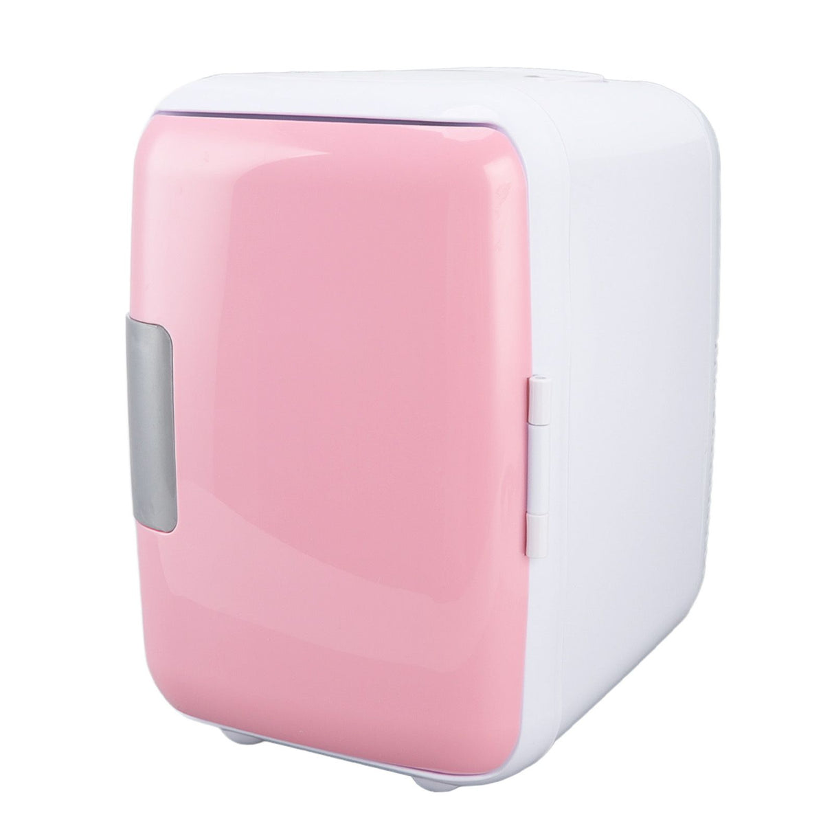 Car Fridge 4 Liters Durable ABS Cosmetic Storage Detachable Partition Portable Mini Fridge for Food Cosmetic Car Pink