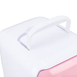 Car Fridge 4 Liters Durable ABS Cosmetic Storage Detachable Partition Portable Mini Fridge for Food Cosmetic Car Pink - Extra Image