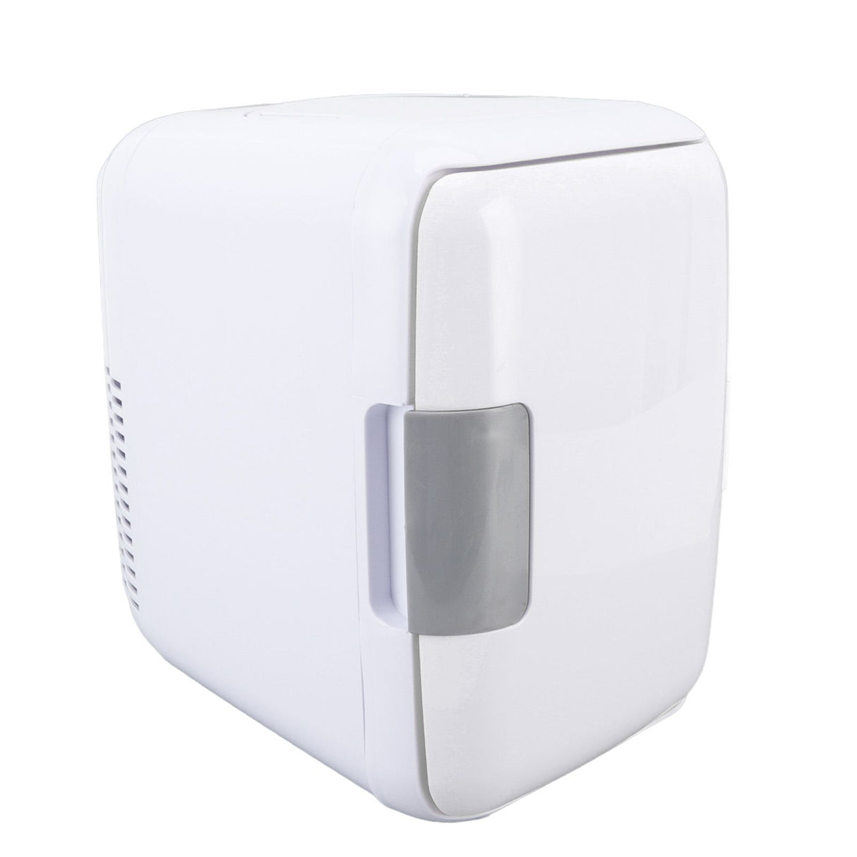 Car Fridge 4 Liters Durable ABS Cosmetic Storage Detachable Partition Portable Mini Fridge for Food Cosmetic Car White