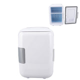 Car Fridge 4 Liters Durable ABS Cosmetic Storage Detachable Partition Portable Mini Fridge for Food Cosmetic Car White - Close-Up Angle