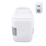 Car Fridge 4 Liters Durable ABS Cosmetic Storage Detachable Partition Portable Mini Fridge for Food Cosmetic Car White