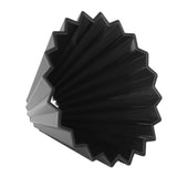 Coffee Filter Cup Resin Conical Reusable Hand Brewed Coffee Dripper Strainer for Kitchen Black - Top-Down View