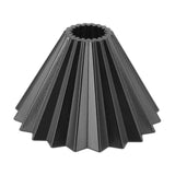 Coffee Filter Cup Resin Conical Reusable Hand Brewed Coffee Dripper Strainer for Kitchen Black - Extra Image