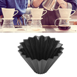 Coffee Filter Cup Resin Conical Reusable Hand Brewed Coffee Dripper Strainer for Kitchen Black - Extra Image