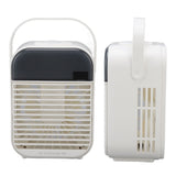 Portable Air Conditioner Fan 3 Wind Speed Efficient Misting Low Noise USB Air Conditioner Cooling Fan with Night Light White