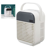 Portable Air Conditioner Fan 3 Wind Speed Efficient Misting Low Noise USB Air Conditioner Cooling Fan with Night Light White - Extra Image