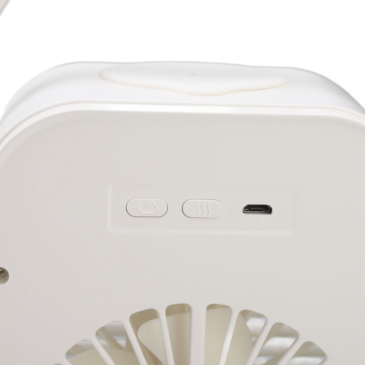 Portable Air Conditioner Fan 3 Wind Speed Efficient Misting Low Noise USB Air Conditioner Cooling Fan with Night Light White